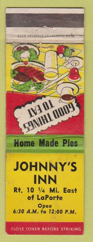 Matchbook Cover - Johnny's Inn LaPorte OH? WEAR
