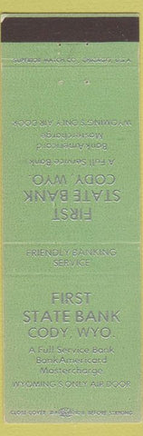 Matchbook Cover - First State Bank Cody WY