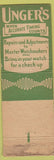 Matchbook Cover - Unger's Diamonds Pittsburgh PA