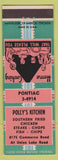 Matchbook Cover - Polly's Kitchen Fried Chicken Commerce Township MI