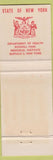 Matchbook Cover - Anti Smoking State of New York Dept of Health Buffalo NY