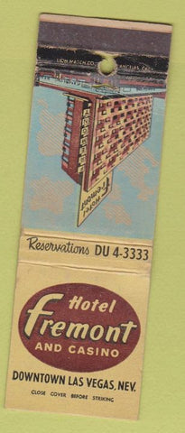Matchbook Cover - Hotel Fremont Casino Las Vegas NV WEAR