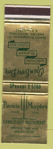 Matchbook Cover - Patricia Murphy's Candlight Restaurant Westchester NY