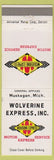 Matchbook Cover - Wolverine Express Motor Trucking Muskegon MI
