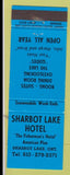 Matchbook Cover - Sharbot Lake Hotel ON blue