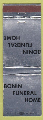 Matchbook Cover - Bonin Funeral Home Hazleton PA WEAR