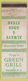 Matchbook Cover - Fogg's Green Grill Raleigh NC WEAR