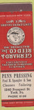 Matchbook Cover - Gerhard Reed Tailors Cleaners York PA