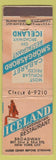 Matchbook Cover - Iceland Scandinavian Restaurant New York City feature