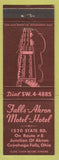 Matchbook Cover - Falls Akron Motel Hotel Cuyahoga Falls OH