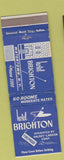 Matchbook Cover - Hotel Brighton Watertown NY