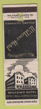 Matchbook Cover - Willows Hotel Willows CA WEAR