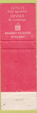 Matchbook Cover - V's Restaurant Independence MO WEAR