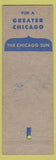 Matchbook Cover - Matchbook Cover Chicago Sun Newspaper IL