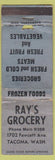 Matchbook Cover - Ray's Grocery Tacoma WA WORN