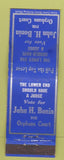 Matchbook Cover - John H Bonin Judge Orphans Court election Hazleton PA WEAR