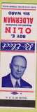Matchbook Cover - Roy Olin Alderman 8th Ward Chicago IL SAMPLE