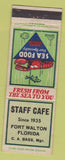 Matchbook Cover - Staff Cafe Fort Walton FL