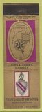 Matchbook Cover - Francis Scott Key Hotel Frederick MD
