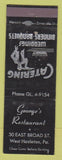 Matchbook Cover - George's Restaurant West Hazleton PA