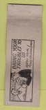 Matchbook Cover - Jack McAfee Cafe Hazleton PA WEAR
