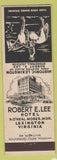 Matchbook Cover - Robert E Lee Hotel Lexington VA
