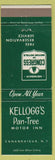 Matchbook Cover - Kellogg's Pan Tree Motor Inn Canandaigua NY