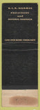 Matchbook Cover - DLR Harris Optician WORN
