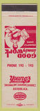 Matchbook Cover - Young's Laundry Auburn AL girlie