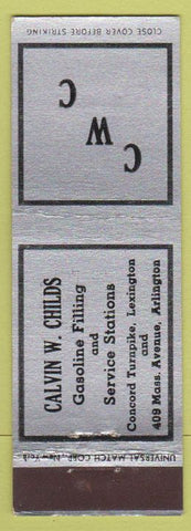 Matchbook Cover - Calvin W Childs oil gas Arlington VA