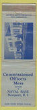 Matchbook Cover - Officers' Mess Newport RI WORN