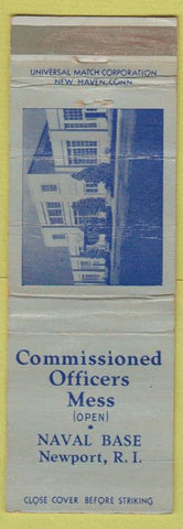 Matchbook Cover - Officers' Mess Newport RI WORN