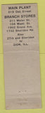 Matchbook Cover - Peoples Laundry Dry Cleaning Waukegan IL