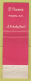 Matchbook Cover - El Panama Hotel Panama