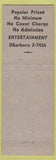 Matchbook Cover - Brass Rail Chicago IL Loop