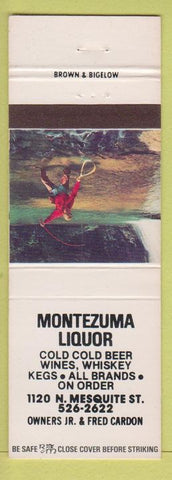 Matchbook Cover - Montezuma Liquor Colorado? CO?