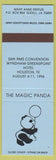 Matchbook Cover - Magic Panda RMS 1996 Houston TX