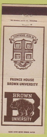 Matchbook Cover - Brown University Faunce House Providence RI