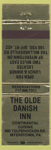 Matchbook Cover - Olde Danish Inn Myerstown PA