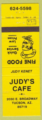 Matchbook Cover - Judy's Cafe Tucson AZ