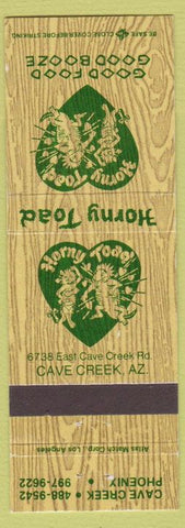 Matchbook Cover - Horny Tead Cave Creek AZ