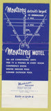 Matchbook Cover - Monterey Motel Detroit MI 30 Strike