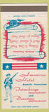 Matchbook Cover - American Hotel Brookville PA 30 Strike