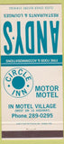 Matchbook Cover - Andy's Restaurants Calgary AB 30 Strike
