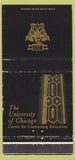 Matchbook Cover - University of Chicago IL WEAR 30 Strike