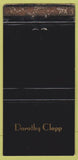 Matchbook Cover - KPOL Radio Dorothy Clapp WORN 30 Strike