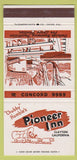 Matchbook Cover - Chubby Humble's Pioneer Inn Clayton CA 30 Strike