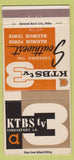 Matchbook Cover - KTBS TV Shreveport LA 30 Strike
