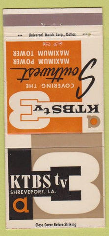 Matchbook Cover - KTBS TV Shreveport LA 30 Strike