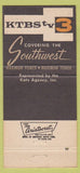 Matchbook Cover - KTBS TV Shreveport LA 30 Strike